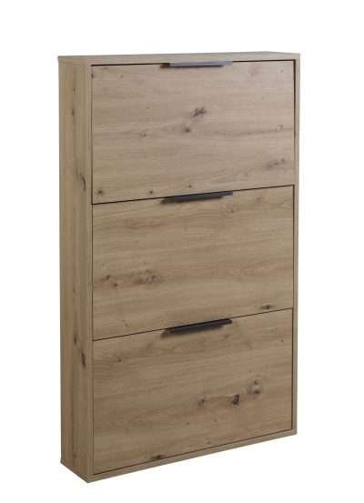 SCARPIERA 3 RIBALTE SLIM CM. 65X15X105 H ROVERE A.