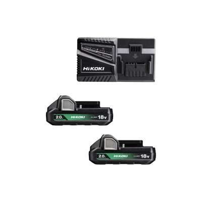 HIKOKI PACK BATTERIA UC18YFSLWFZ 18V 2X2AH+CARIC