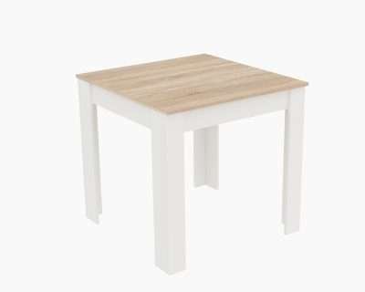 TAVOLO FISSO CM 80X110XH.75 ROVERE/BIANCO