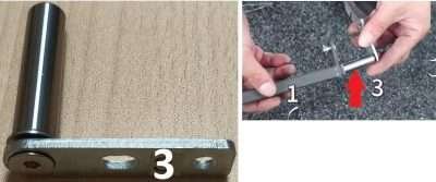 R PARTICOLARE NR.3 X GAZEBO PERGOLA CON LAMELLE ORIENTABILI 3X3 M