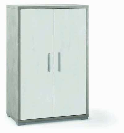 UFFICIO DOUBLE MOBILE 2A 110X71 CM  CEMENTO/OSS.
