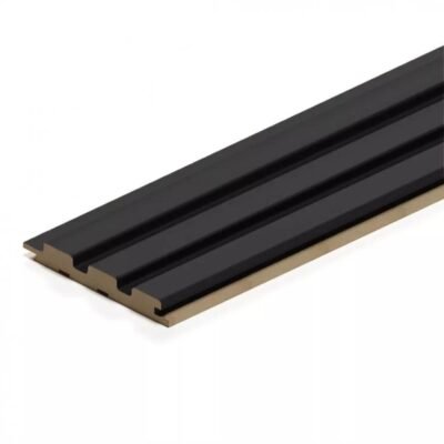 DOGA  LEGNO IN MDF NERO LACCATO MIS. 119X16X2750 MM - immagine 4