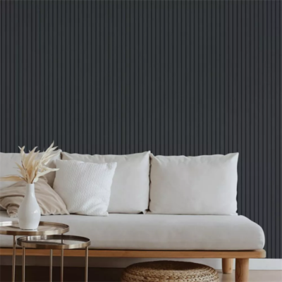 DOGA  LEGNO IN MDF NERO LACCATO MIS. 119X16X2750 MM - immagine 5