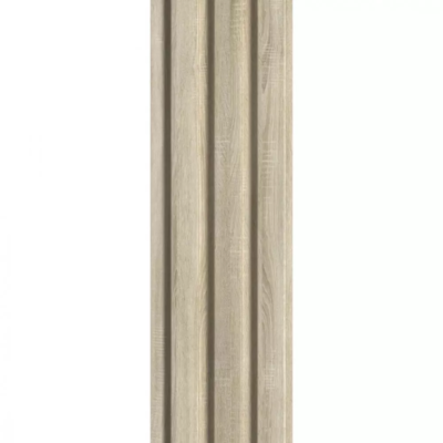 DOGA 3D LEGNO IN MDF NATURALE MIS. 119X16X2750 MM - immagine 3