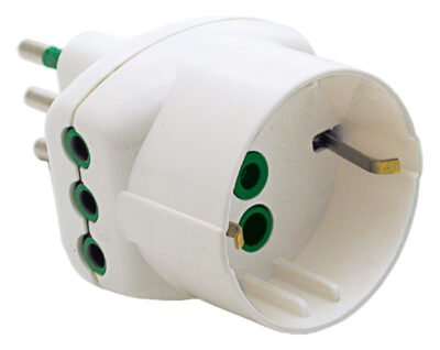 FME 82.210 ADATTATORE 10A 2P+T A 2 PRESE + SCHUKO