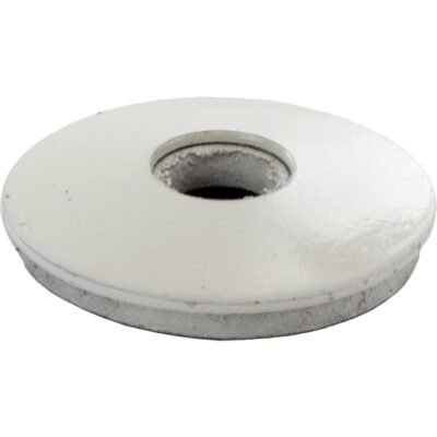 SC RONDELLA FERRO C/GUARNIZ 6,7X22 BIANCO GR. 25 PZ