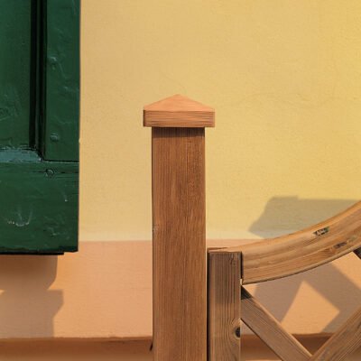 COPRIPALO DIAMANTE IN PINO IMPREGNATO 7X7 CM