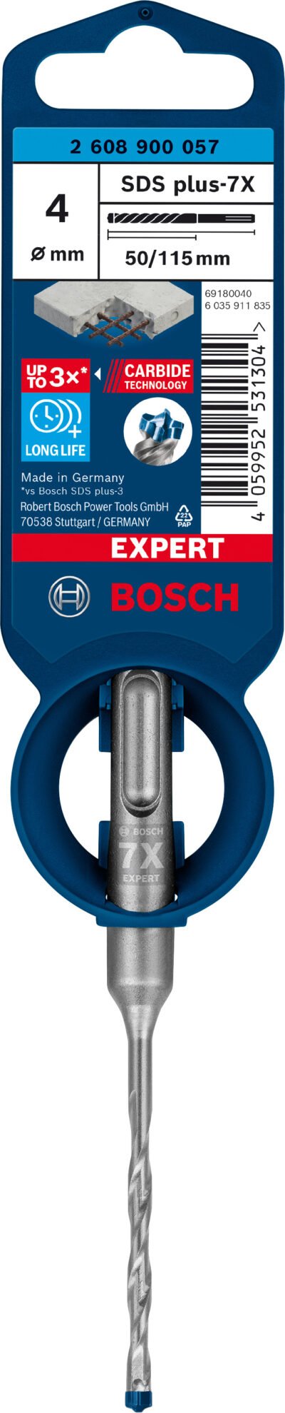 BOSCH-A PUNTA SDS PLUS-7X EXPERT  4X50/115 MM