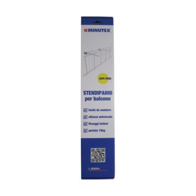 STENDIBIANCHERIA DA BALCONE ASTE FISSE CF 2 PZ