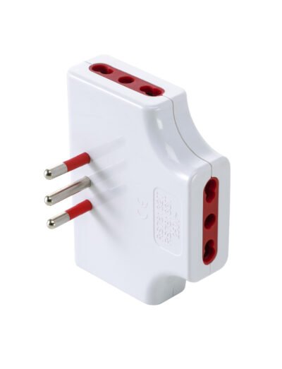 ROSI 78132 ADATTATORE PIATTO TRIPLO 10A 3PR BIP C/LIMIT