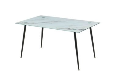 TAVOLO MIRROR 150X90X75 VETRO MARMO 112