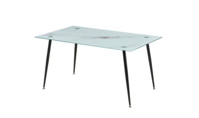 TAVOLO MIRROR 150X90X75 VETRO MARMO 290 LUCIDO
