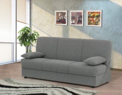 DIVANO PRONTO LETTO COSY 3P LUMOS 10 GRIGIO