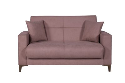 DIVANO 2 POSTI CON CASSETTONE BRAVO BACOS VIOLA