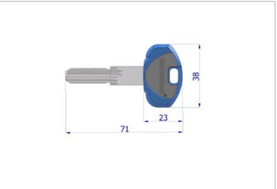 SECUREMME CHIAVE GREZZA PER CILINDRO K1
