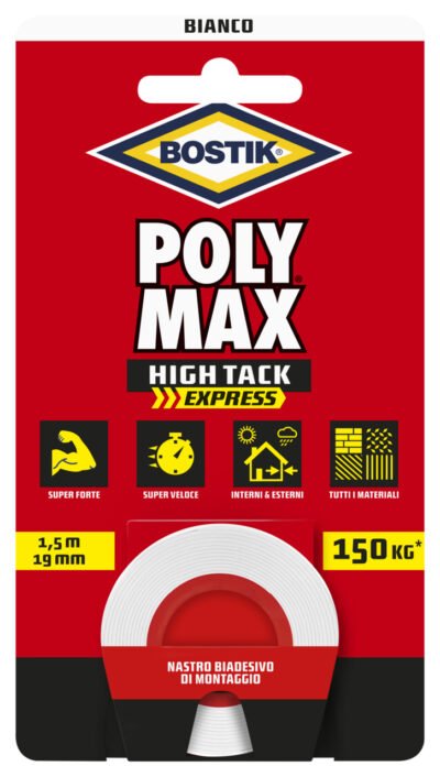 BOSTIK POLYMAX NASTRO BIAD HIGHTACK EXPRESS BIANCO