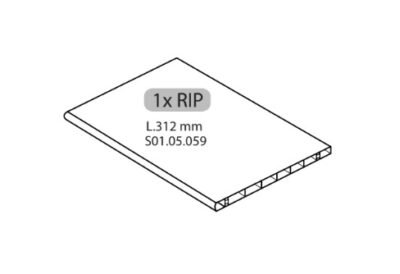 R 1XRIP L.312 mm X ARMADIO SPOGLIATOIO RESINA A 1 POSTO IN KIT C/SERRAT