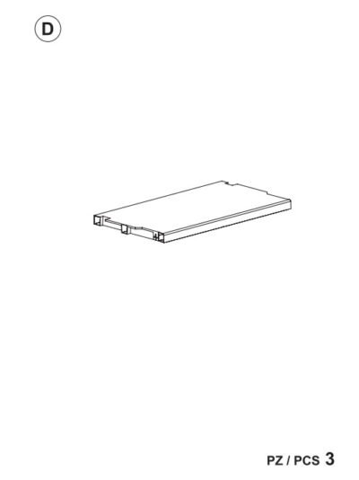 R RIPIANO D X ARMADIO BIOS 2 ANTE 65X37X165 TUTTO PIANI ART.302