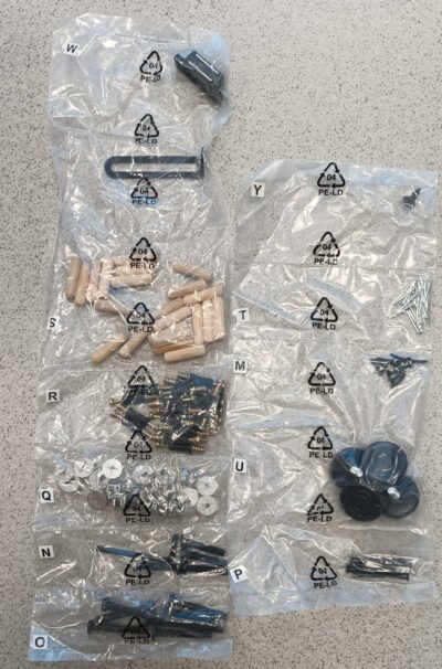 R KIT MONTAGGIO X INDUSTRIAL LIBRERIA METAL/QUERCIA 60X30X180 CM