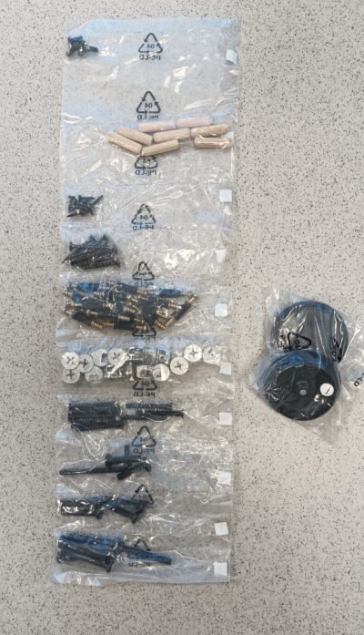 R KIT MONTAGGIO X INDUSTRIAL SCRIVANIA METAL/QUERCIA 120X60X95 CM