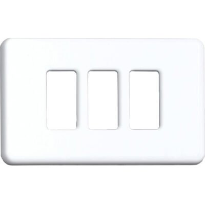 BL COPRINTERRUTTORE PLASTICA 3P BIANCO 2 PZ*