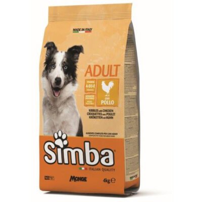 CROCCHETTA CANE MONGE SIMBA  4 KG ADULT POLLO