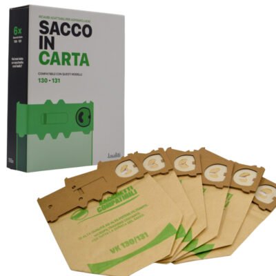 RICAMBIO FOLLETTO SACCO IN CARTA K130/1 PZ.6