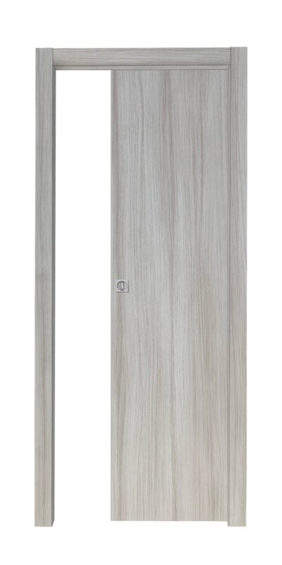 PORTA MICROTEC 210X80 SCORREV. PALISSANDRO BIANCO VERT