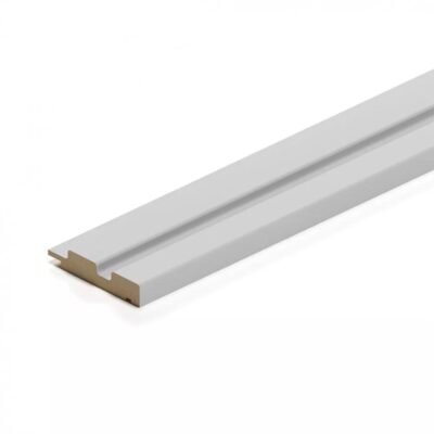 PROFILO DX 3D LEGNO IN MDF WHITE MIS.77x16x2750 MM
