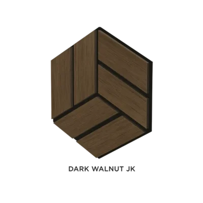 Fonoassorbente MDF Exagon 30x26 cm DARK WALNUT JK