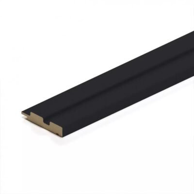 PROFILO DX 3D LEGNO IN MDF BLACK MIS. 77x16x2750 MM