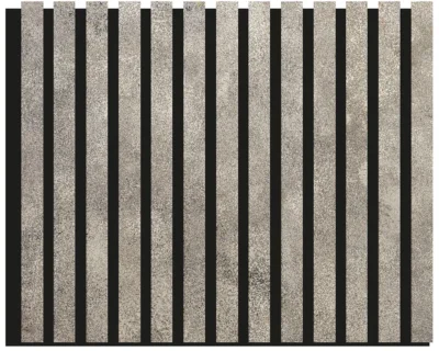 CEMENTO SCURO 275x60 cm pannello fonoassorbente flessibile