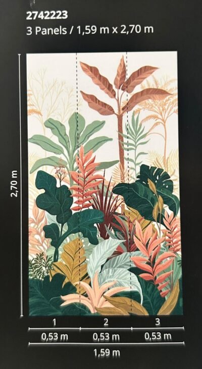 Carta da Parati art 2742223 misure 1,59 mt x 2,70 mt - immagine 2