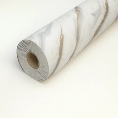 Pannello Effetto Marmo 120 cm x 300 cm Alta resistenza Bianco Gold - immagine 3