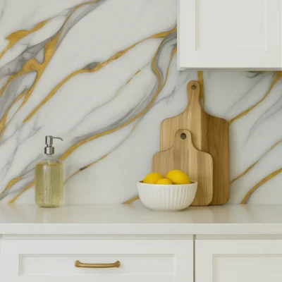 Pannello Effetto Marmo 120 cm x 300 cm Alta resistenza - immagine 2