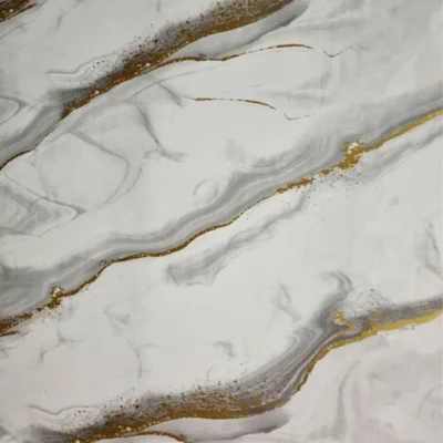 Pannello Effetto Marmo 120 cm x 300 cm Alta resistenza Bianco Gold