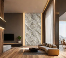 Pannello PVC Rigido Opaco Effetto Marmo 120×290 cm Spessore 2,5 mm - immagine 2