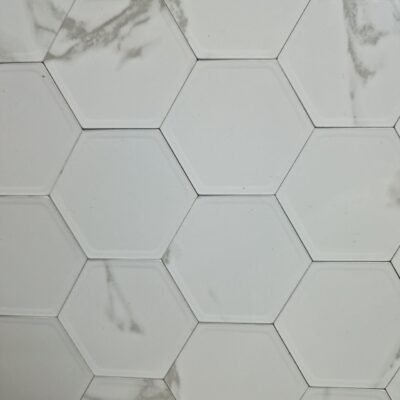 Piastrella adesiva rigida Effetto Specchio 30x30 cm Marmo bianco - immagine 2