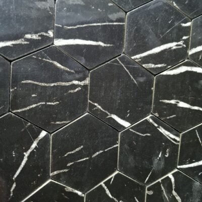 Piastrella adesiva rigida Effetto Specchio 30x30 cm Marmo Nero - immagine 2
