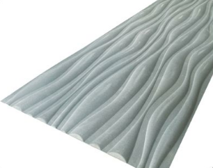 Pannello Murale 3D adesivo in Velluto 60x295x1,5 cm Wave3D - immagine 2