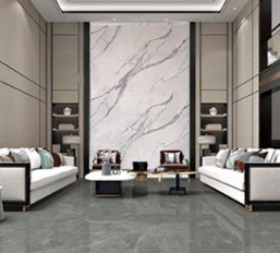 Pannello PVC Rigido Opaco Effetto Marmo 120×290 cm Spessore 2mm SoftWhite - immagine 2