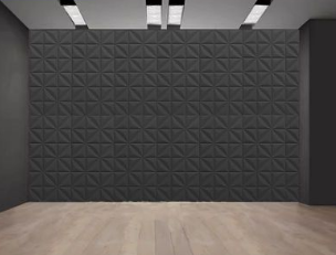 Pannello decorativo da parete in PU effetto pietra 60x120x2,5 cm Nero - immagine 2