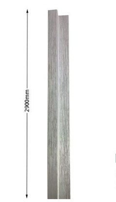 Profilo di chiusura in WPC Argento - immagine 2