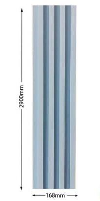 Doga in WPC 16,8x290 cm Azzurro Polvere - immagine 2