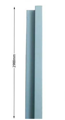 Profilo di chiusura in WPC Azzurro Polvere - immagine 2