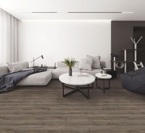Pavimento SPC Rigido - 23x122 cm spessore 6 mm - rovere grigio - immagine 2