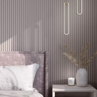 DOGA 3D ONDA IN MDF SANDGRAU 115X12X2750 MM - immagine 2