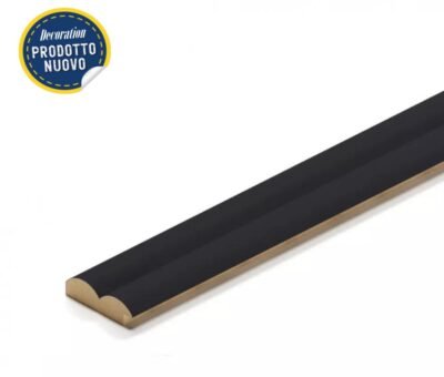 PROFILO UNICO SX/DX X ONDA BLACK IN MDF 2750x27x12MM