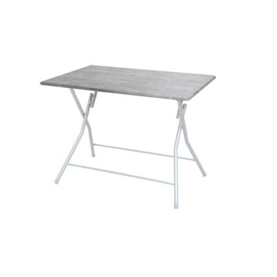 TAVOLO PIEGHEVOLE BINGO 120X80XH75CM CEMENTO