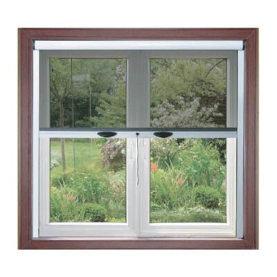 C ZANZARIERA IN KIT FINESTRA C/FRENO 140X160 MARRONE 8017